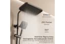 Oihpaw Duschsystem Premium Duschsäulen-Set 3in1 Regendusche mit Thermostat Grau Bild 4