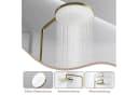 Oihpaw Duschsystem Runde Kopfbrause Gold 70 cm Bild 3