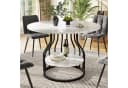 KLAM HOME Esstisch Runder Esstisch MDF-Marmor-Tischplatte Bild 3