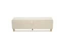 KLAM HOME Bettbank Beige Cord-Optik mit Hydraulischem Stauraum Bild 1