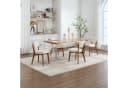 KLAM HOME Esszimmerstuhl Mid-Century Beige Satz von 2 Bild 2