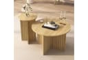 KLAM HOME Couchtisch-Set 2-tlg. Skandinavisches Design Holzoptik Bild 2