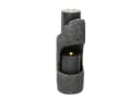 KLAM HOME Gartenbrunnen Grau LED Deko 150cm Bild 1