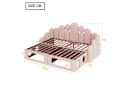 KLAM HOME Schlafsofa 2-in-1 Rosa mit Haustierbett & Lattenrost Bild 3