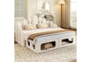 KLAM HOME Schlafsofa 2-in-1 Rosa Samt mit Haustierbett Bild 2