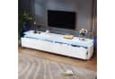 KLAM HOME Lowboard Moderner TV-Schrank 180cm Weiß Hochglanz Bild 2