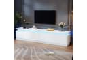 KLAM HOME Lowboard Moderner TV-Schrank 180cm Weiß Hochglanz Bild 5