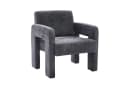 KLAM HOME Sessel Modern Minimalistisch Chenille Beige Bild 1