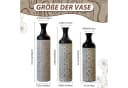 KLAM HOME Bodenvase 3er Set Metall Punktmuster Bild 3