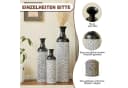 KLAM HOME Bodenvase 3er Set Metall Punktmuster Bild 5