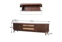 KLAM HOME Lowboard TV-Schrank 170 cm Massivholz Landhausstil Bild 3