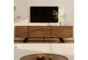 KLAM HOME Lowboard 160cm TV Schrank Walnuss Design Eisengestell Bild 2