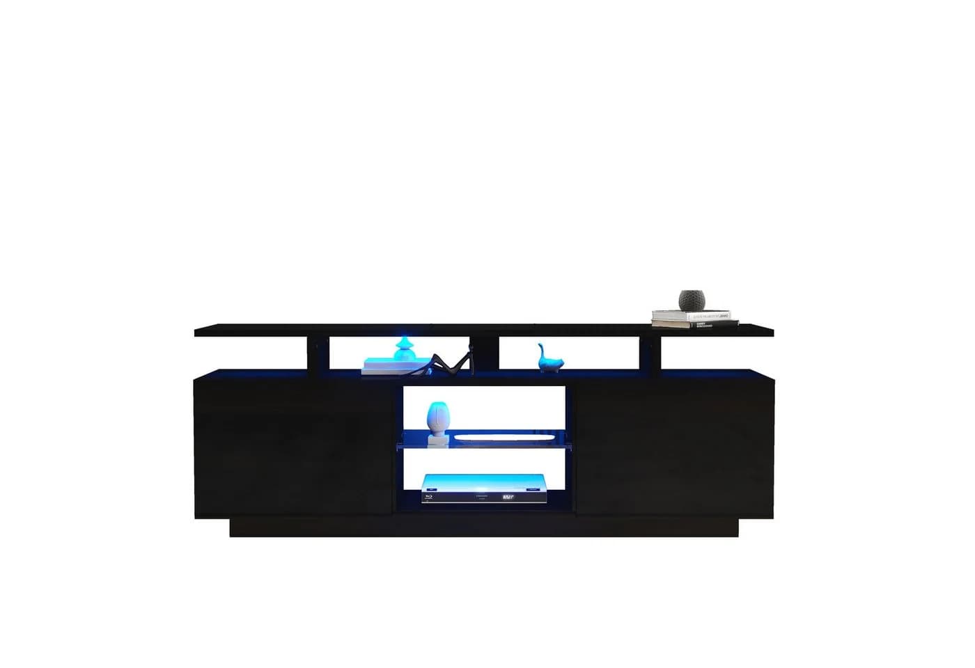 KLAM HOME Lowboard Weiß mit LED-Beleuchtung & App-Steuerung