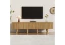 KLAM HOME TV-Schrank 175 cm Rattan Walnussoptik Landhausstil Bild 2