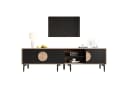 KLAM HOME Lowboard 180cm TV Schrank Dunkle Nussbaum Optik Bild 1