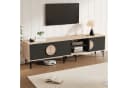 KLAM HOME Lowboard 180cm TV Schrank Dunkle Nussbaum Optik Bild 4