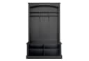 KLAM HOME Garderoben-Set Garderobenständer Weiß/Schwarz Bild 5