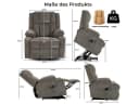 KLAM HOME Relaxsessel TV-Massagesessel mit Aufstehfunktion, Wärme & 4D-Vibration Bild 3