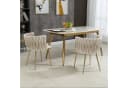 KLAM HOME Esszimmerstuhl Samt Gold Bild 5