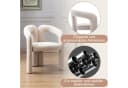 KLAM HOME Esszimmerstuhl Samt Modern Beige Bild 5