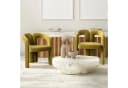 KLAM HOME Esszimmerstuhl Samt mit Armlehne Grün 2er Set Bild 1