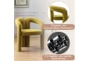 KLAM HOME Esszimmerstuhl Samt mit Armlehne Grün 2er Set Bild 3
