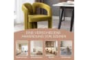 KLAM HOME Esszimmerstuhl Samt mit Armlehne Grün 2er Set Bild 5
