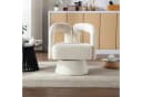 KLAM HOME Drehstuhl 360-Grad-Schwenk Cuddle-Fass Bürostuhl Beige Bild 1