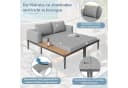KLAM HOME Multifunktionales Outdoor Sofa mit Ablageflächen Bild 5