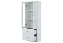 KLAM HOME Vitrine Modern Weiß Matt mit LED & USB Bild 1