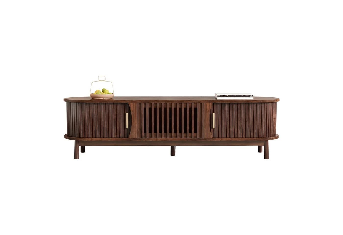 Retro-TV-Schrank aus MDF in Braun - Bild 2