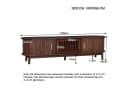 Retro-TV-Schrank aus MDF in Braun Bild 3