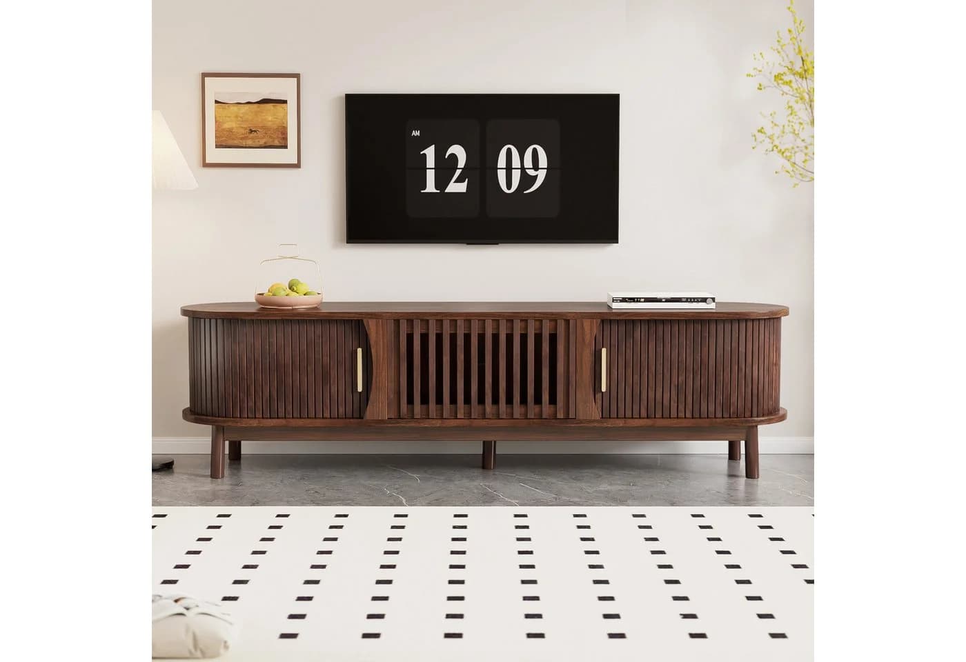 Retro-TV-Schrank aus MDF in Braun - Bild 4