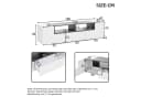 KLAM HOME TV-Schrank Hochglanzweiß mit LED-Beleuchtung und L-Form Bild 4