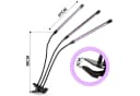Clanmacy Pflanzenlampe 30W/40W LED mit 10 Helligkeitsstufen & Timing-Funktion Bild 1