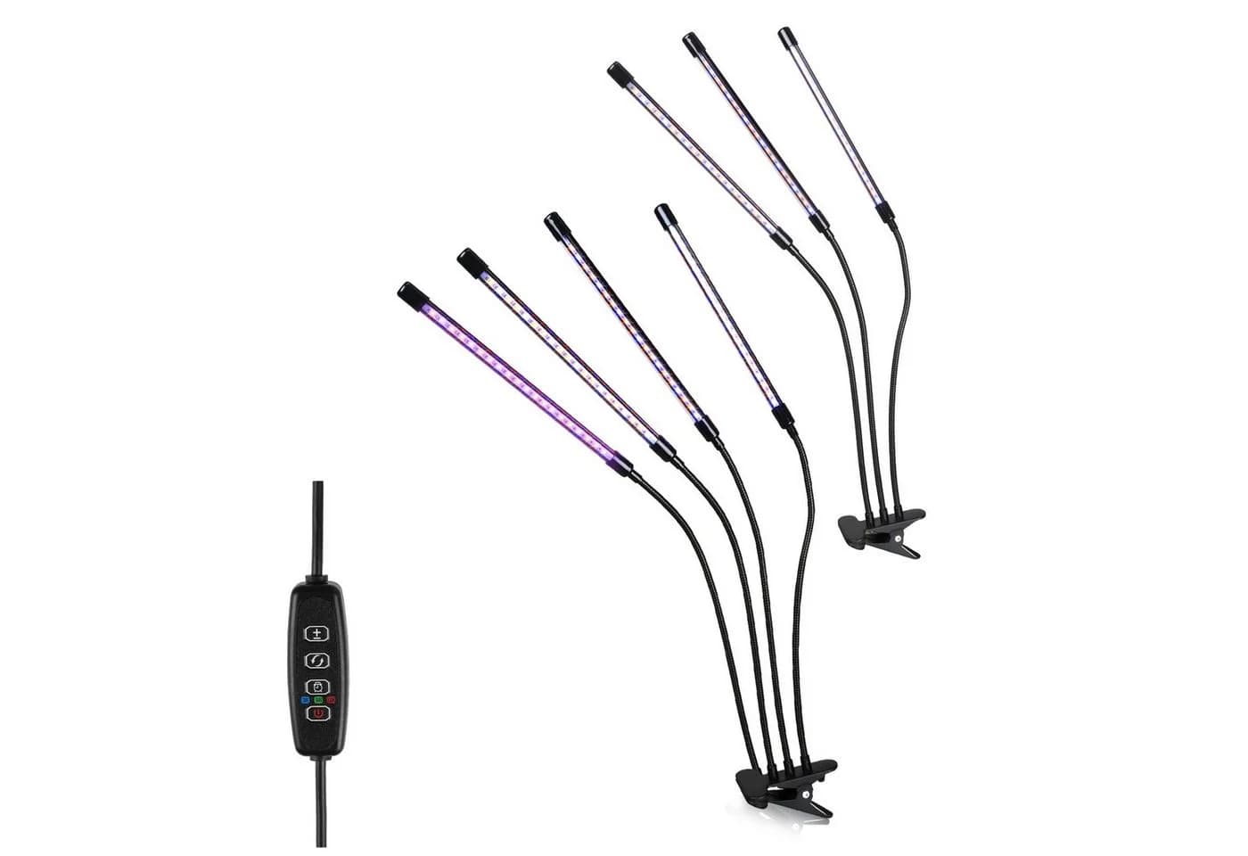 Clanmacy Pflanzenlampe 30W/40W LED mit 10 Helligkeitsstufen & Timing-Funktion - Bild 2