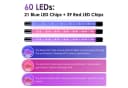Clanmacy Pflanzenlampe 30W/40W LED mit 10 Helligkeitsstufen & Timing-Funktion Bild 3