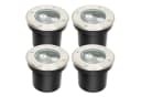 Clanmacy LED Einbaustrahler 3W Bodenleuchte Schwarz Warmweiß 2er Bild 2