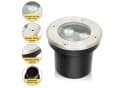 Clanmacy LED Einbaustrahler 3W Bodenleuchte Schwarz Warmweiß 2er Bild 3