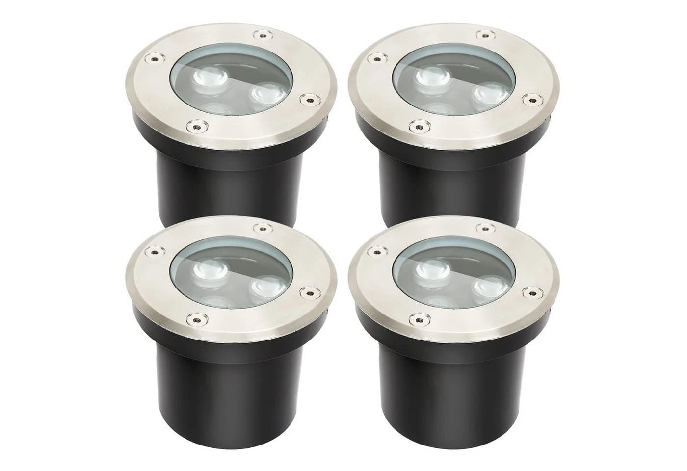 Clanmacy LED Einbaustrahler 3W Schwarz Edelstahl - Bild 2