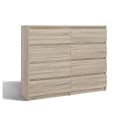 MAGOWA MAGWA M8 Schubkastenkommode Modern Beige Grifflos Bild 2