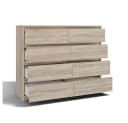 MAGOWA MAGWA M8 Schubkastenkommode Modern Beige Grifflos Bild 3