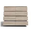 MAGOWA MAGWA M8 Schubkastenkommode Modern Beige Grifflos Bild 4