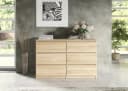 MAGOWA Kommode 120cm mit 6 Schubladen Braun Modern Bild 4