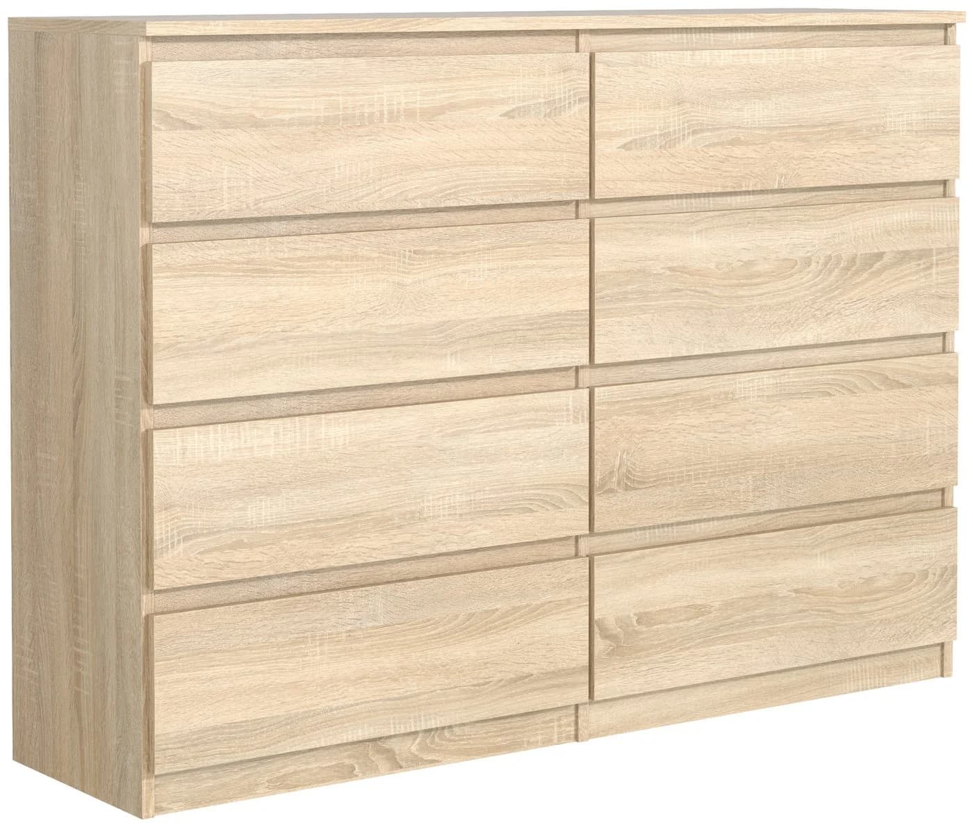 MAGOWA Kommode 8 Schubladen Modern Braun - Bild 2