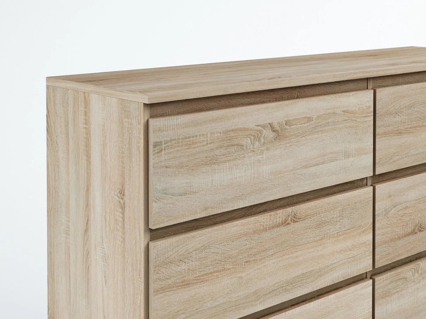 MAGOWA Kommode 8 Schubladen Modern Braun - Bild 5