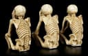 Figuren Shop GmbH Kantenhocker Skelett 3er Set Veronese Gothic Dekoration Bild 5