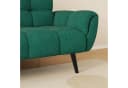 Jiexi 3-Sitzer Sofa Mit Schlaffunktion Grün Leinen Bild 5