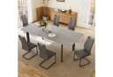 Jiexi Essgruppe Esstisch Mit 4-8 Stühlen Set, Ausziehbar 160-200cm Bild 2