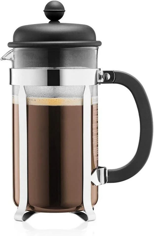 Bodum Kaffeebereiter Caffettiera Glas Verchromt 1 Liter - Bild 2